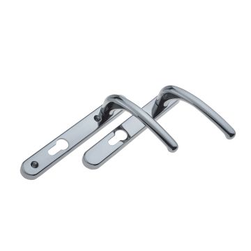 Fab Fix Windsor 92mm Sprung Lever Door Handle Polished Chrome