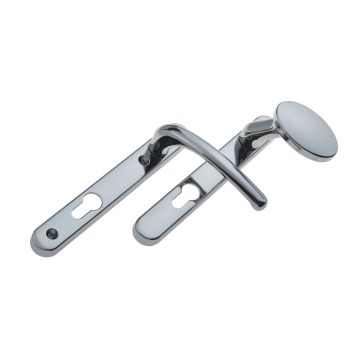 Fab Fix Windsor 92mm Sprung Lever Pad Door Handle Polished Chrome