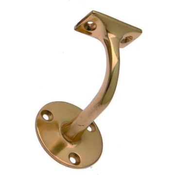 4903 Polished Brass 63mm Handrail Bracket