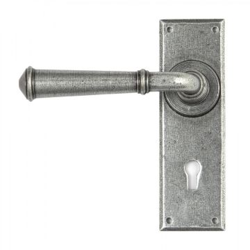 From The Anvil Regency Lever Lock Door Handle Set Pewter Patina 