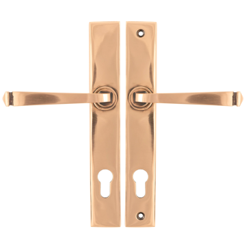 From The Anvil Avon Slimline Espag Lock Door Handle Set - Polished Bronze