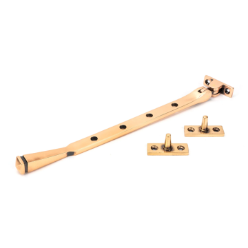 From The Anvil 10" (278mm) Avon Casement Stay - Polished Bronze