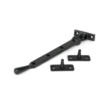 From The Anvil 8" (228mm) Newbury Casement Stay - Matt Black