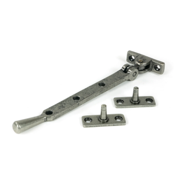 From The Anvil 8" (228mm) Newbury Casement Stay - Pewter Patina