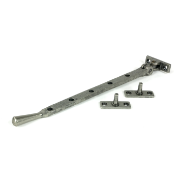 From The Anvil 12" (314mm) Newbury Casement Stay - Pewter Patina