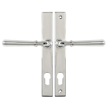 From The Anvil Newbury Slimline Espag Lock Door Handle Set - Polished Marine Stainless
