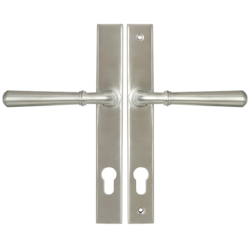 From The Anvil Newbury Slimline Espag Lock Door Handle Set - Satin Marine Stainless