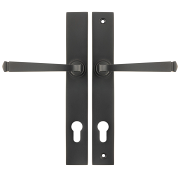 From The Anvil Avon Slimline Espag Lock Door Handle Set - Aged Bronze