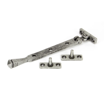 From The Anvil 8" (197mm) Avon Casement Stay - Pewter Patina