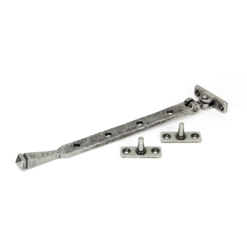 From The Anvil 10" (252mm) Avon Casement Stay - Pewter Patina