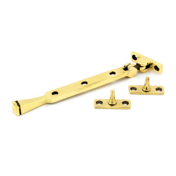 From The Anvil 8" (203mm) Avon Casement Stay - Aged Brass