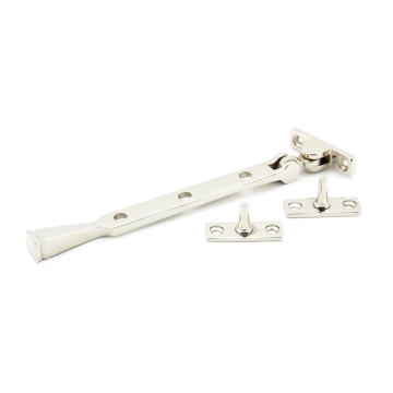 From The Anvil 8" (197mm) Avon Casement Stay - Polished Nickel