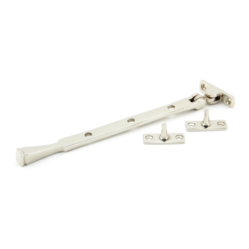 From The Anvil 10" (252mm) Avon Casement Stay - Polished Nickel