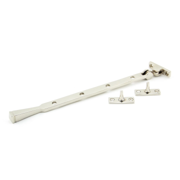 From The Anvil 12" (306mm) Avon Casement Stay - Polished Nickel
