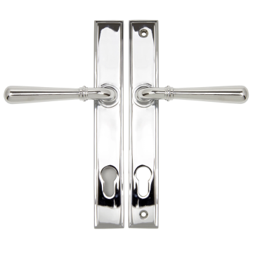 From The Anvil Newbury Slimline Espag Lock Door Handle Set - Polished Chrome