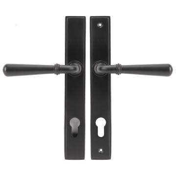 From The Anvil Newbury Slimline Espag Lock Door Handle Set - Aged Bronze