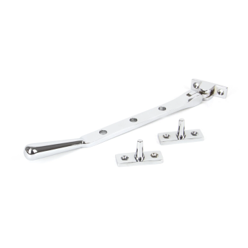 From The Anvil 8" (228mm) Newbury Casement Stay - Polished Chrome