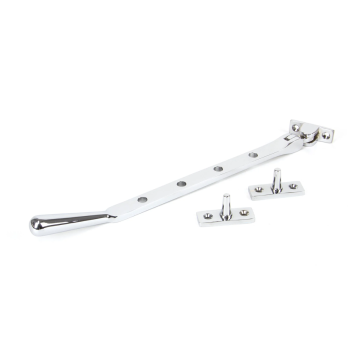 From The Anvil 10" (275mm) Newbury Casement Stay - Polished Chrome