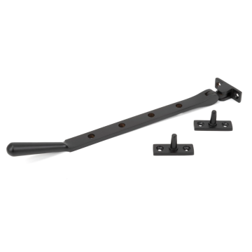 From The Anvil 10" (275mm) Newbury Casement Stay - Aged Bronze