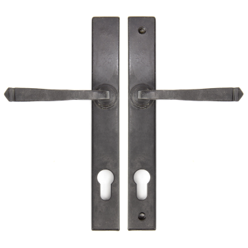 From The Anvil Avon Slimline Espag Lock Door Handle Set - External Beeswax