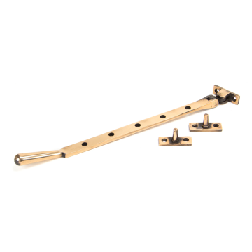From The Anvil 12" (315mm) Newbury Casement Stay - Polished Bronze
