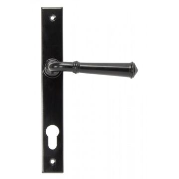 From The Anvil Regency Slimline Espag Lock Door Handle Set Black