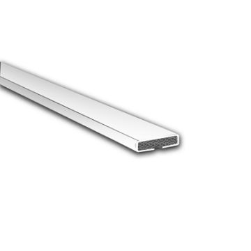1004 White 10 X 4Mm 1/2 Hr Plain Intumescent Strip 2.1M Length