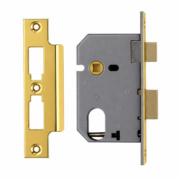 Union L2241 Oval Sashlock 63mm Polished Brass