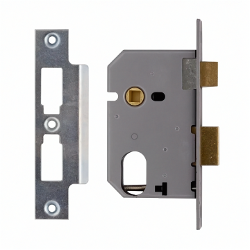 Union L2241 Oval Sashlock 63mm Satin Chrome