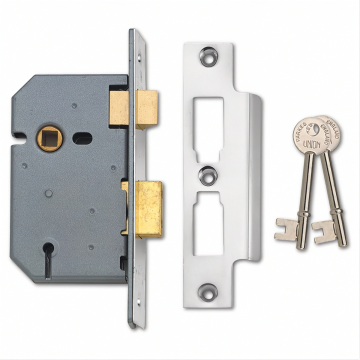 Union 2277 3 Lever Sashlock 63mm Satin Chrome