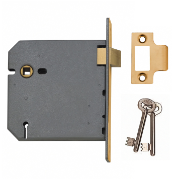 Union 2657 102MM P.Brass Mortice Door Latch