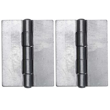 899T 76mm Self Colour Steel Double Pressed Undrilled Door Hinge