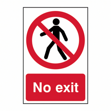 0602 No Exit Sign