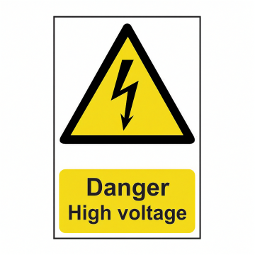 0761 Danger High Voltage Sign
