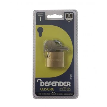 Squire Defender 30mm Brass Open Shackle Padlock Keyed Alike DFBP3 KA
