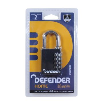 Squire Defender 40mm Die Cast Combination Padlock DFCOMBI40
