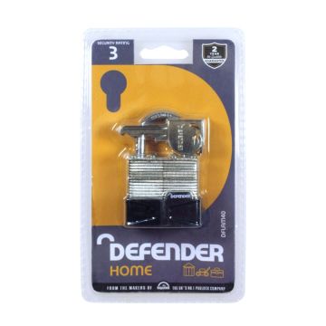 Squire Defender 40mm Laminated Steel Open Shackle Padlock Keyed Alike DFLAM40 KA