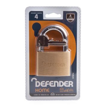 Squire Defender 60mm Brass Open Shackle Padlock to Differ DFBP6