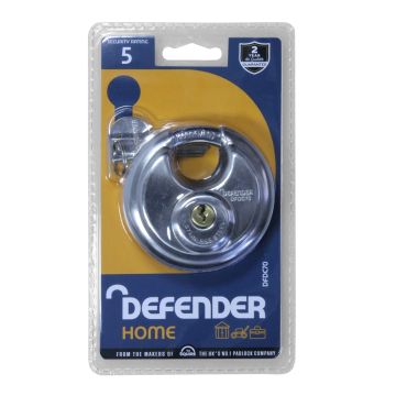 Squire Defender 70mm Weatherproof Disc Padlock to Differ DFDC70