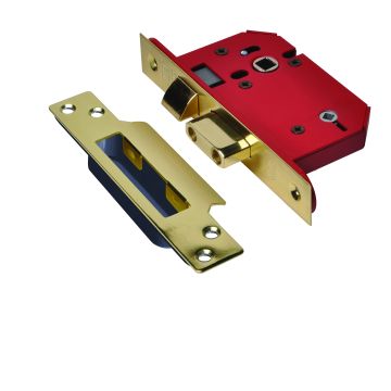 Union Strongbolt Bathroom Lock Brass 76mm J22WCS
