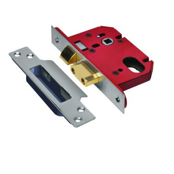 Union Strongbolt Oval Sashlock JL22OVS Satin Stainless 76mm