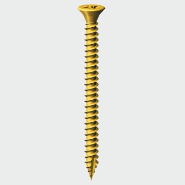10 X 2" Brass Pozidriv Csk Wood Screws