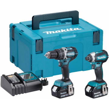 Makita DLX2180TJ 18v LXT Brushless Combi Drill & Impact Driver Twin Kit