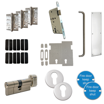 Firemongery Commercial Din Deadlock Pack FD30/60