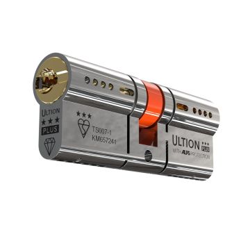 Ultion TS007 3 Star Plus Double Cylinder with ALPS Technology Polished Chrome