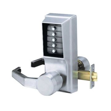 Unican LL1011-26D Satin Chrome Left Hand Lever Handle Digital Door Lock