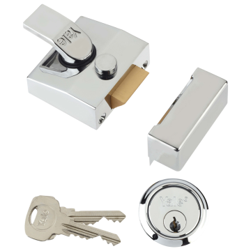 Yale 85 Deadlocking Nightlatch Narrow Style Chrome