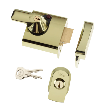 Yale PBS1 60mm High Security Nightlatch BS3621 Brasslux