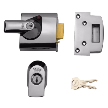 Yale PBS1 60mm High Security Nightlatch BS3621 Chrome