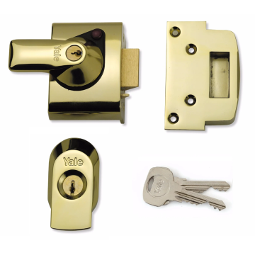 Yale PBS2 40mm High Security Nightlatch BS3621 Brasslux